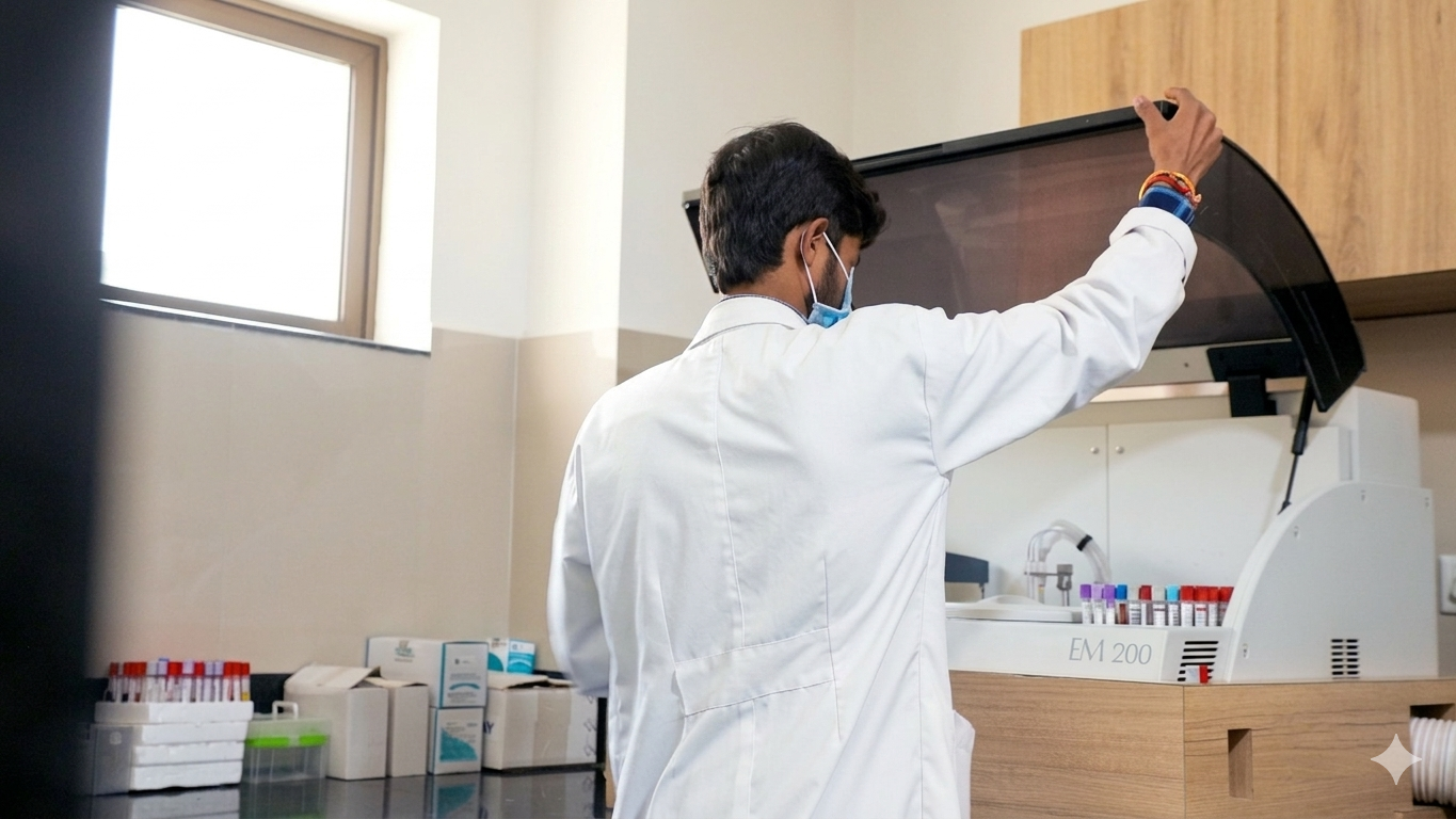 Automated diagnostic pathology laboratory at Jhunjhunwala Hospital